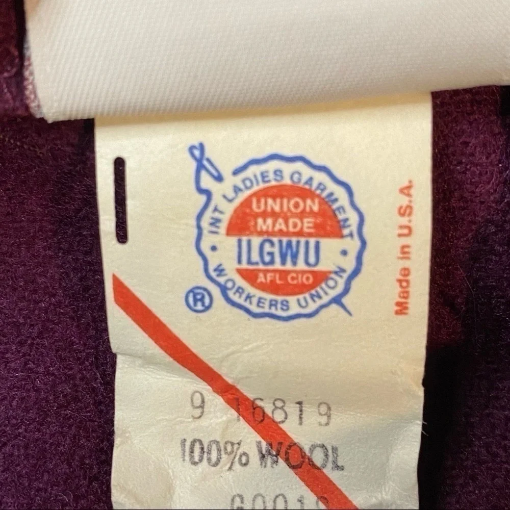 Vintage Koret Career Petites Wool Pleated Skirt Academia Preppy Size 8P - Picture 13 of 15